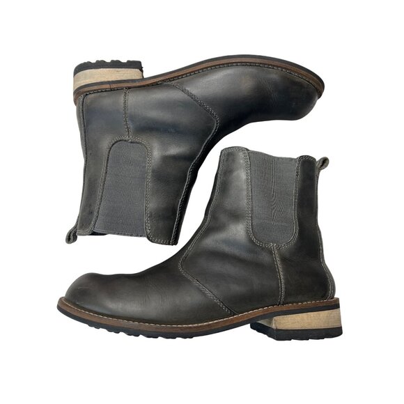 Kodiak Womens Chelsea Olive Green Waterproof Leather Boots Size 8.5 US - Picture 2 of 11